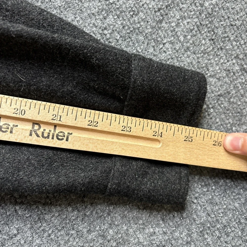 Anian Modern Melton‎ Overshirt Dark Gray Size Large Recycled Wool Shirt Jacket